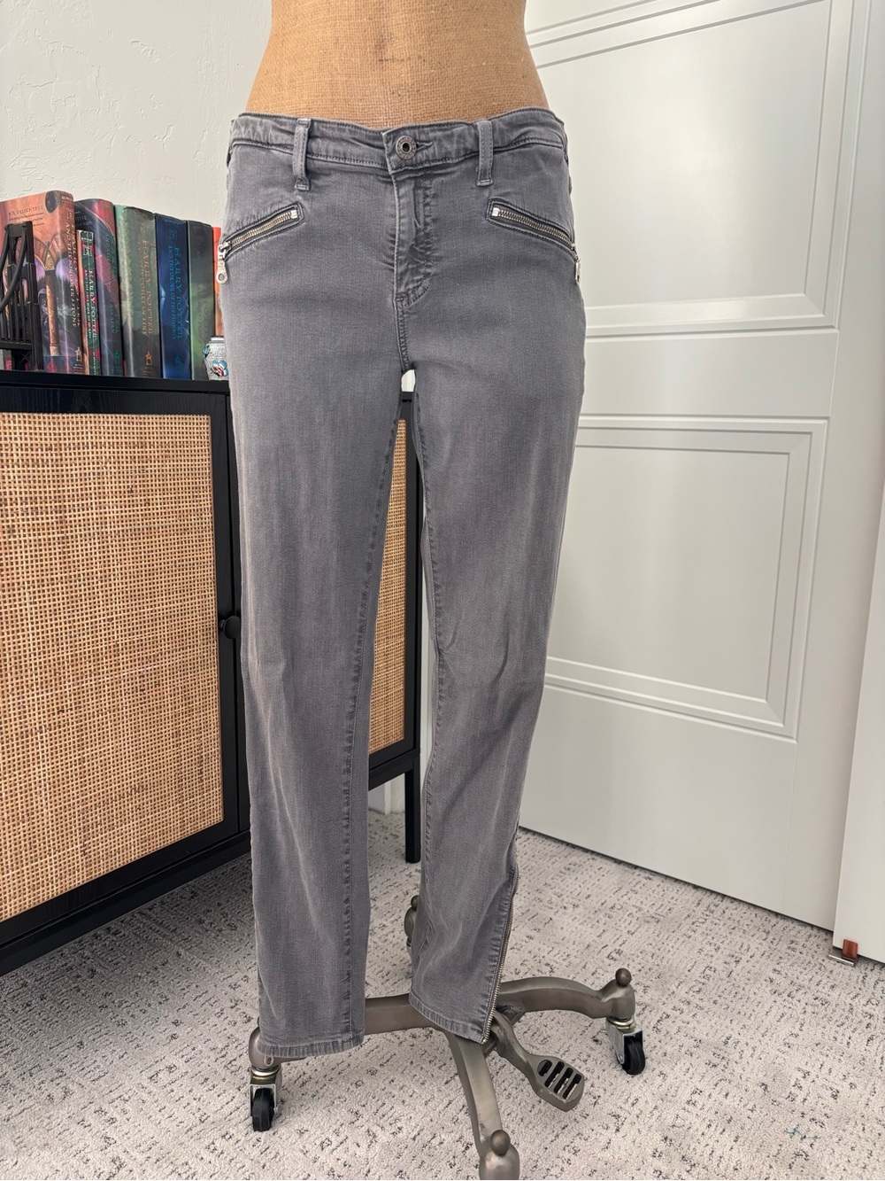 AG Adriano Goldschmied The Zip skinny zipper jeans